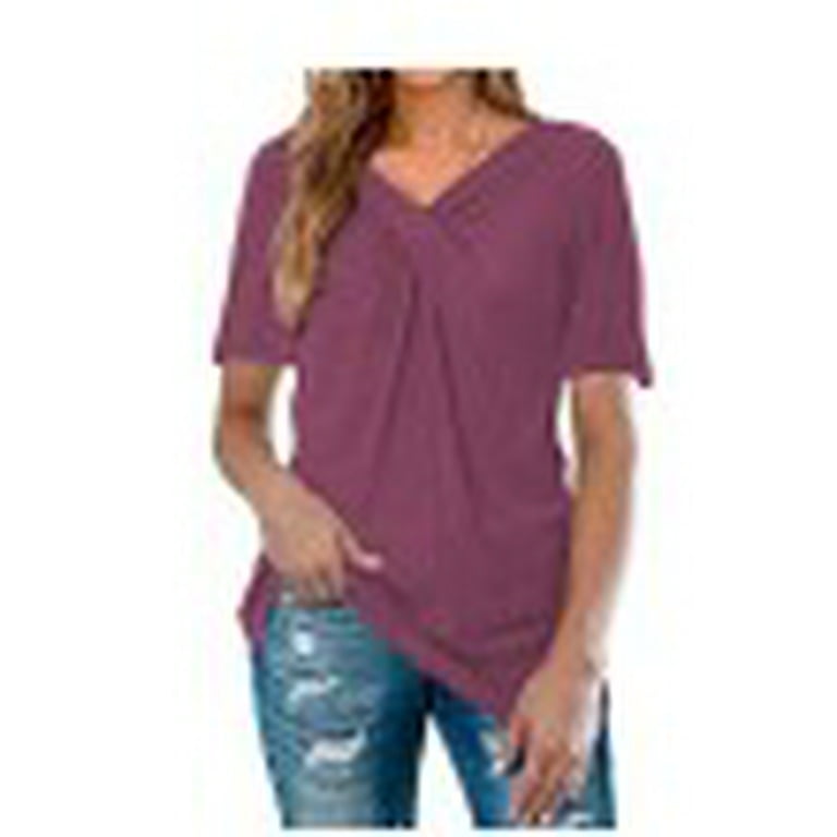 Pan Hui Womens Soft Short Sleeve Tops Crew Neck Casual Loose T-Shirts Blouse Tunic Top Blouse Top Shirts Pan Hui Womens Soft Short Sleeve Tops Crew Neck Casual Loose T-Shirts Blouse Tunic Top Blouse Top Shirts